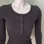 Brandy Melville  Ribbed Black Top Photo 2