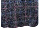 Vintage New York Girl Women's 16 Wool Window Pane Plaid Midi Coat Union Made USA Black Photo 7