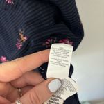 Lucky Brand  Navy Striped Racerback Top size Large Photo 6