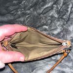 Coach Signature Brown Wristlet with Tan Accents Photo 3