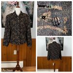 Funky Vintage Anage Beaded Jacket! Black Size M Photo 1