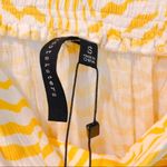 Knot Sisters NWT  Yellow White Stripe Belted Skirt Photo 5