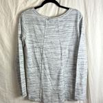 Columbia  Boat Neck White/Gray Marble Striped Long Sleeve Top Size Small Photo 8
