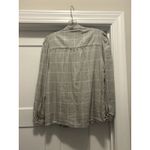 Untuckit Women’s Button Up Blouse Gray Plaid V Photo 3