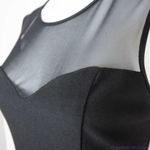 Bisou Bisou black mesh sheer top peplum dress, women's size 4 Photo 7