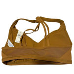 Aerie Offline By  Goals Brown Ribbed Plunge Padded Sports Bra Photo 3