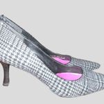 Cole Haan  black and gray plaid kitten heels! Photo 2
