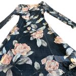 Komarov Grey Floral Print Midi Dress V Photo 12