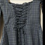 House Of CB  Malika Blue Tartan Corset Mini Dress NWOT Size Large Photo 6