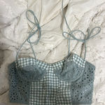 Urban Outfitters blue and white corset Photo 0
