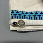 Tory Burch Sidney Espadrilles Flat Shoe Logo Slip On Cream Brown Women Size 10 Photo 4