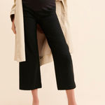 Maeve Maternity Colette Pants Women's Size 10 Black Pull On Over the Bump Photo 0