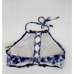 Altar'd State NEW High Neck Tie-dye bikini top, Blue, Medium Photo 3