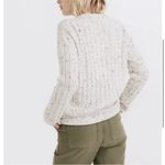 Madewell NWT  Donegal Bowden Henley Sweater in Coziest Yarn Oatmeal Fleck Sz XS Photo 1