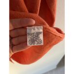 Cashmer Italy Sweater Womens Large Orange Scarf Button Back Ski Luxury Academia Photo 3