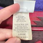 Vintage Aztec Fleece David Wayne Women's Size Large Retro 80s 90s‎ Western Rodeo Black Photo 2