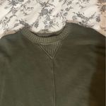 Aerie  moss green oversized crewneck sweater size large Photo 4