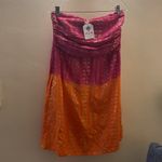 La Plage Ruched Strapless Dress Photo 4