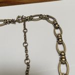 J.Crew Women’s Signed  Brass Tone / Rhinestone Costume Necklace Blue Grey ￼Green Photo 4