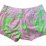Lilly Pulitzer Pink Green Limeade Cheat Ya Preppy Cotton The Walsh Mini Shorts Photo 2