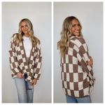 Miss Love Checkered Cardigan Photo 1