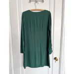Madewell  • Novel Button Front Long Sleeve Dress mini shift Smoky Spruce green Photo 7