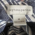 Peyton & Parker Linen Cotton Blend Mini Dress with Buttons and Pockets Photo 4
