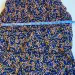 Blue multicolored ruffled layered dress, ace fashions, size small Photo 7