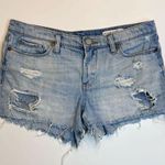 BLANK NYC Tomboy Denim Jean Shorts Distressed Destroyed Light Wash Sz 27 Casual Photo 0