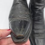 Lucchese  1883 Savannah Black Mad Dog Goat Leather Snip Toe Western Boots Size 10 Photo 7