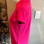 Jones New York Signature Pink Collared Cap Sleeve Blouse Photo 3