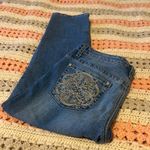 Vintage America Blue Wide Leg Pants with Embroidery Size 10 Photo 2