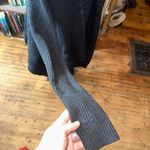 ALLSAINTS cozy alpaca wool blend drape front charcoal sweater Photo 1