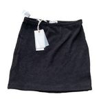 Good American Always Fits Swim Skirt Ribbed Black Photo 0