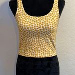Forever 21 Cropped Tank Top w/ Yellow Flower Design Photo 0