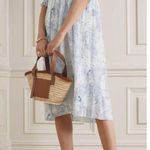 $550 NWOT SEE BY CHLOÉ Floral Printed Dress White Light Blue Size 38 Silk blend Photo 5