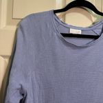 J.Jill Women’s  long sleeve crew neck textured shirt pale blue size large Photo 1