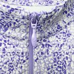 IBKUL Womens Lavender Abstract Print Size M UPF 50 Mock Neck Zip Golf Top Purple Size M Photo 7
