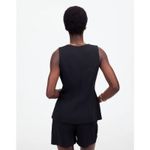 Madewell  Cutaway Black Long Vest Size 10 Minimalist Preppy Chic Euro Photo 11