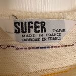 Sufer Paris Knit Stripe Tank Top Cream Rainbow Beach Vacation Style t 14 Yellow Photo 2