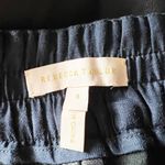 Rebecca Taylor Faux Vegan Leather High Waisted Skinny Ankle Crop Pants Black 8 Photo 1