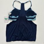 Nike Women's Navy and Light Blue Swim Top Size XL Photo 8
