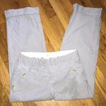 Anthropologie PRE OWNED $88 Stripped Cropped Pants 0 Photo 1