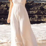 L'ATISTE  White Backless Dress Photo 0