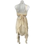 NEW Pinlang Cream Layered Sleeveless Halter Beach Swim Cover Up Dress Size S Photo 1