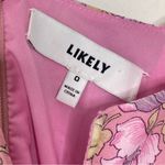 Likely  Lyssa Pink Floral Long Sleeve Mini Length Dress Photo 4