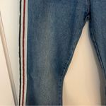 POL Denim Straight Leg Jeans with Red White and Black Stripe Photo 2