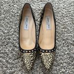 Jimmy Choo  Animal Print Heels with Black Accents Photo 1