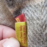 Ecru Kuna & Gray Baby Alpaca Fringe Scarf 12x64 Photo 4