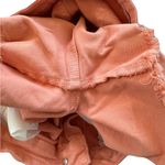 Judy Blue Women's Mid Rise Peach Distressed Jean Shorts Orange Size Large Summer Photo 7